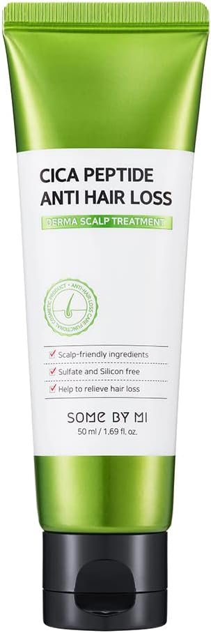 Some By Mi Cica Peptide Anti Hair Loss Derma Scalp Treatment 50 ml – Korean anti-hair loss serum with peptides and CICA