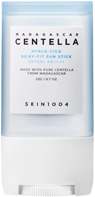 Skin1004 Madagascar Centella Hyalu-Cica Silky-Fit Sun Stick SPF50+ PA++++ – 20 g – silky sunscreen stick with centella