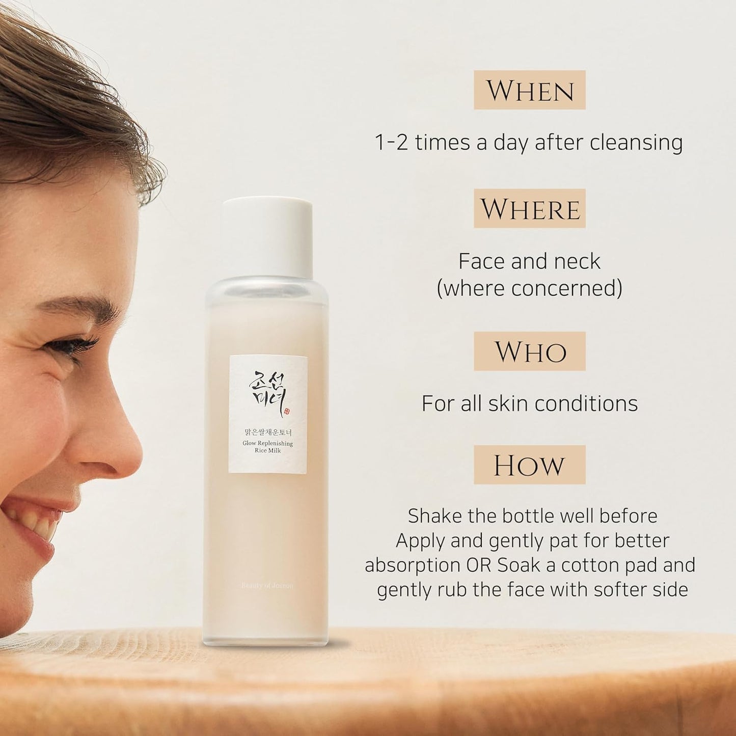 Beauty of Joseon Glow Replenishing Rice Milk 150 ml – Korean brightening and nourishing toner with rice milk