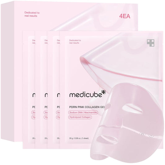Medicube Salmon DNA PDRN Pink Collagen Jelly Gel Mask 4 pcs. – Korean overnight jelly face mask