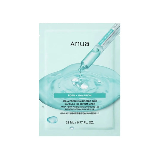 Anua PDRN Hyaluron 100 Serum Mask – Korean hydrating and rejuvenating serum mask