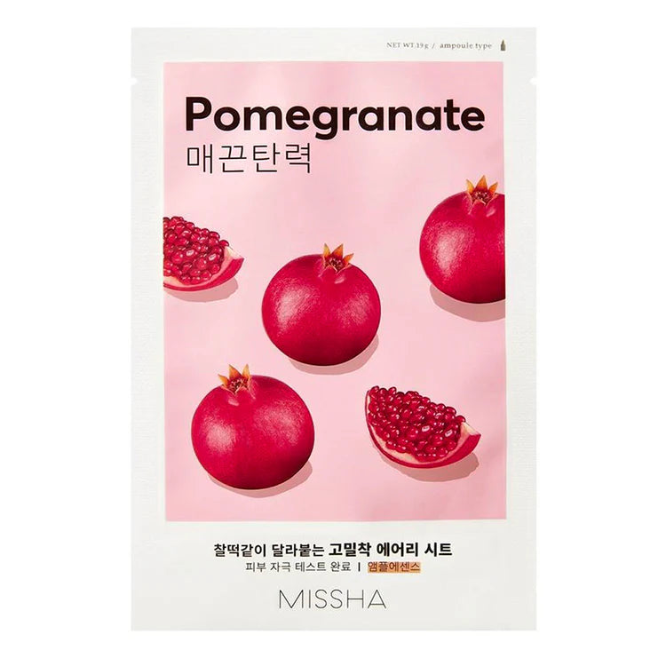 MISSHA Airy Fit Sheet Mask Pomegranate – Firming and revitalizing sheet mask with pomegranate 19 g.