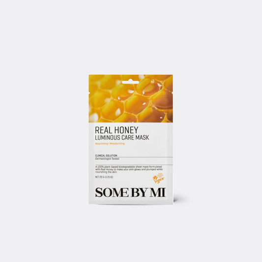 Some By Mi Daily Solution Honey Luminous Care Face Mask – 20 g – nourishing honey mask for radiant skin