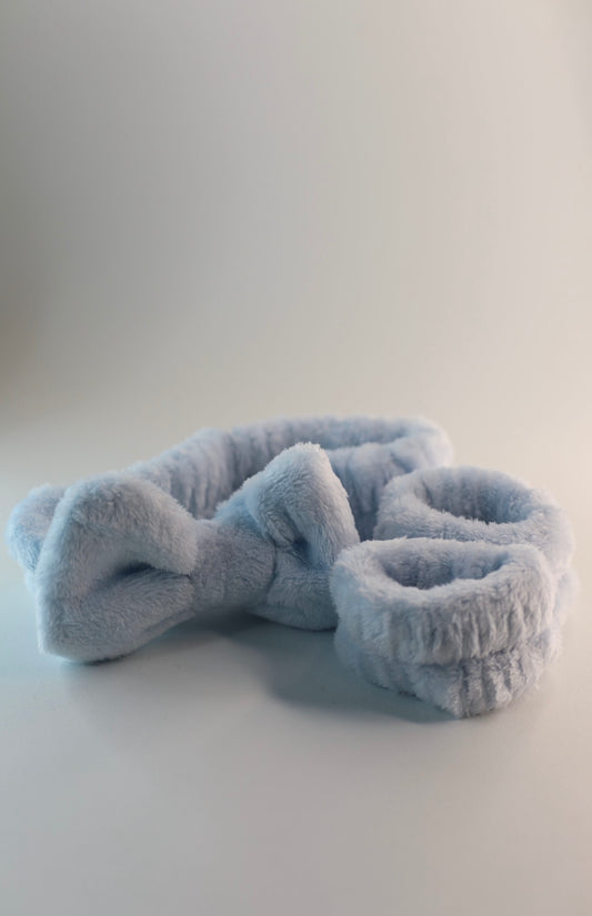 Cosmetic hair band – set of 3 for makeup and facial care