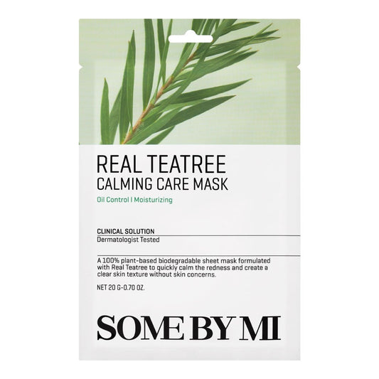 Some By Mi Beauty Mask Real Tea Tree Calming Care — 1 piece / 20 g – soothing mask with tea tree