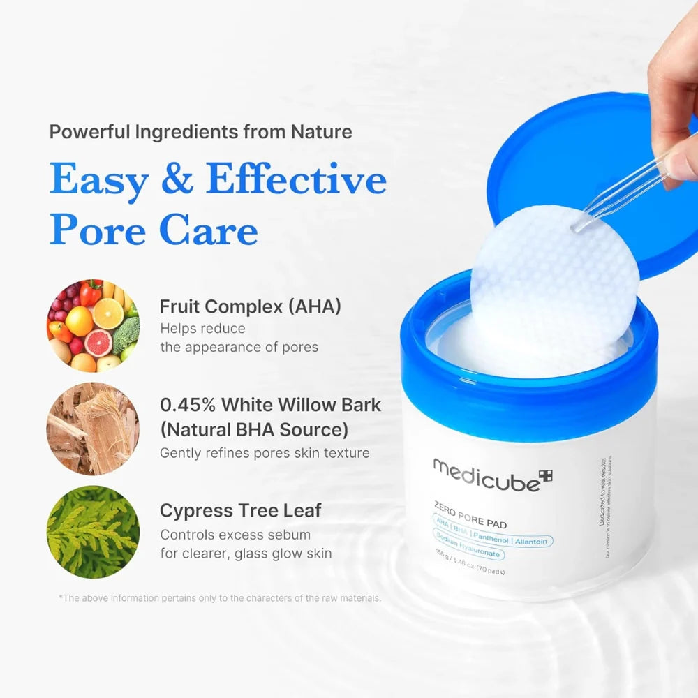 Medicube Zero Pore Pad 2.0 – Ексфолиращи пади за пори 70 бр.