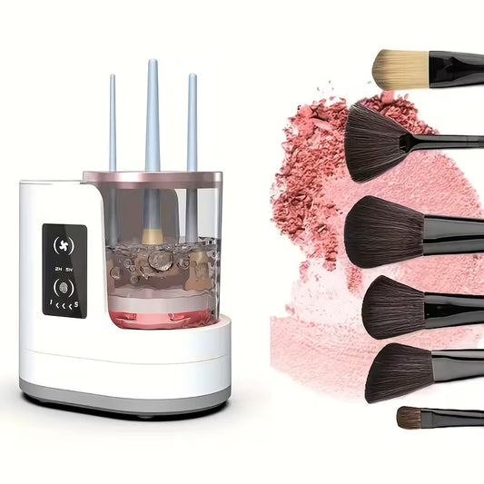 Electric makeup brush cleaner – automatic USB cleaning and drying