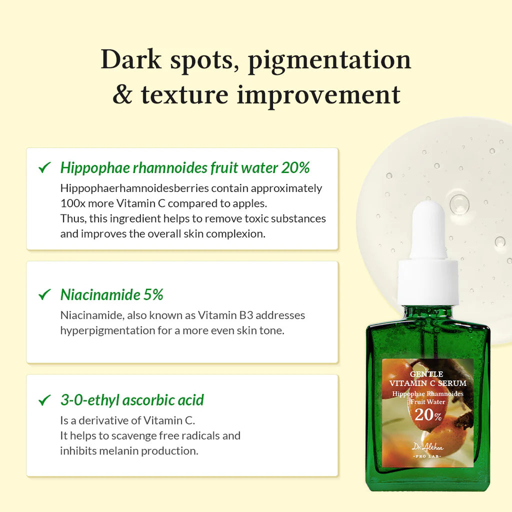 Dr. Althea Gentle Vitamin C Serum 30 ml – Korean gentle vitamin C serum for a radiant complexion.