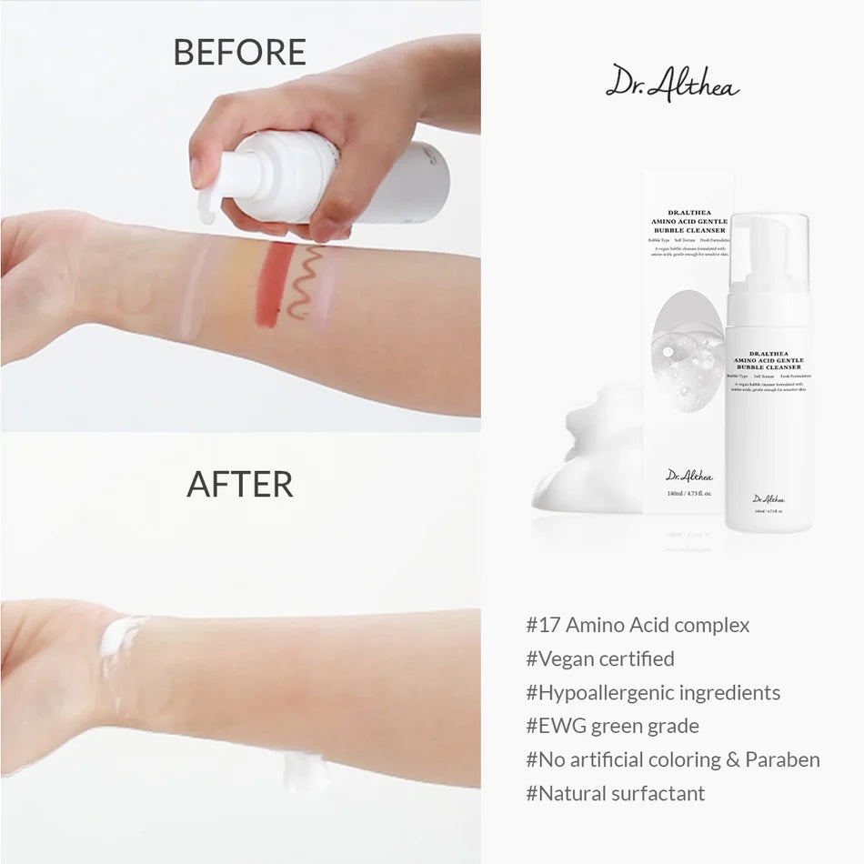 Dr. Althea Amino Acid Gentle Bubble Cleanser 140 ml – gentle cleansing mousse with amino acids