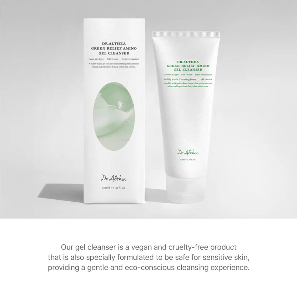 Dr. Althea Green Relief Amino Gel Cleanser – light hydrating cleansing gel