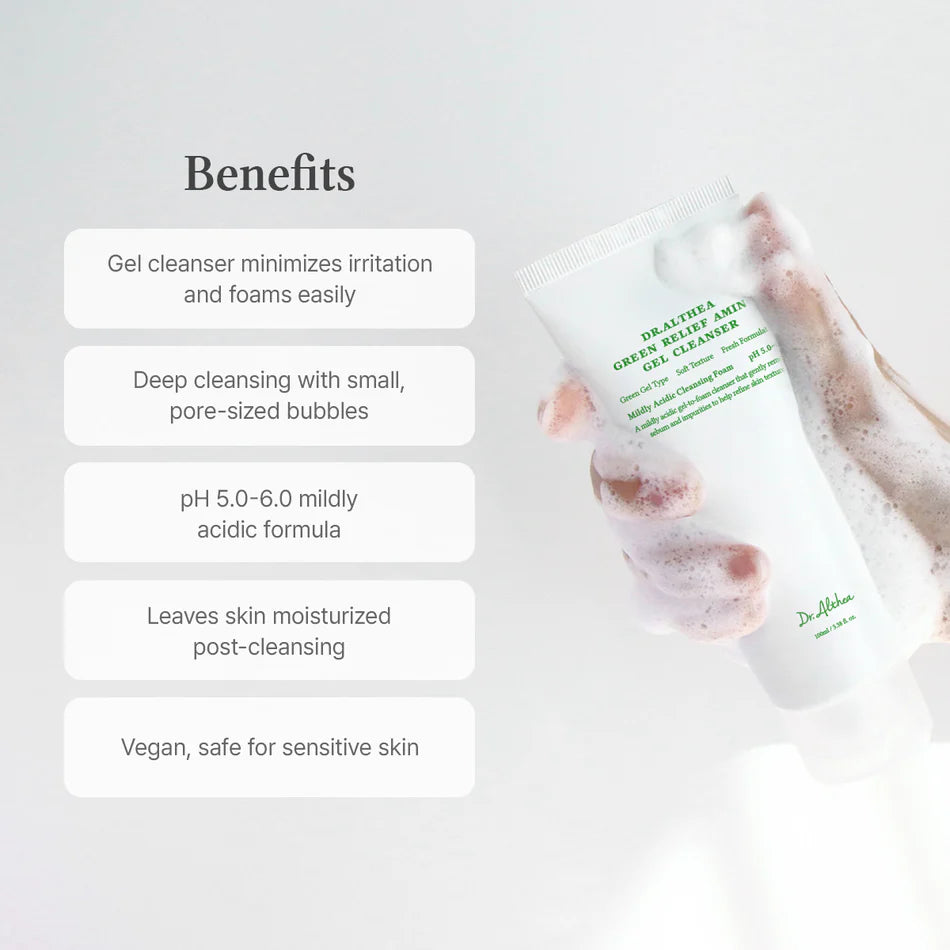 Dr. Althea Green Relief Amino Gel Cleanser – light hydrating cleansing gel