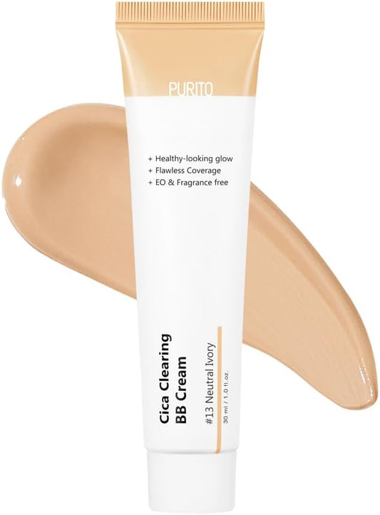 Purito Cica Clearing BB Cream 30 ml – Korean BB cream with centella for an even complexion and soothing care
