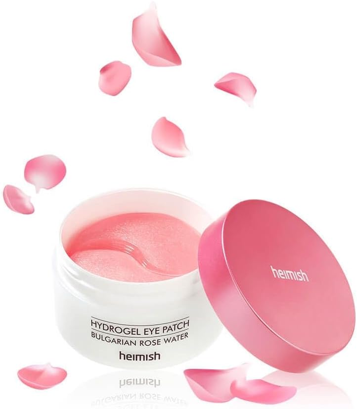 Heimish Hydrogel Eye Patch with Bulgarian Rose Water 60 pcs. – Korean hydrogel eye contour patches with Bulgarian rose water