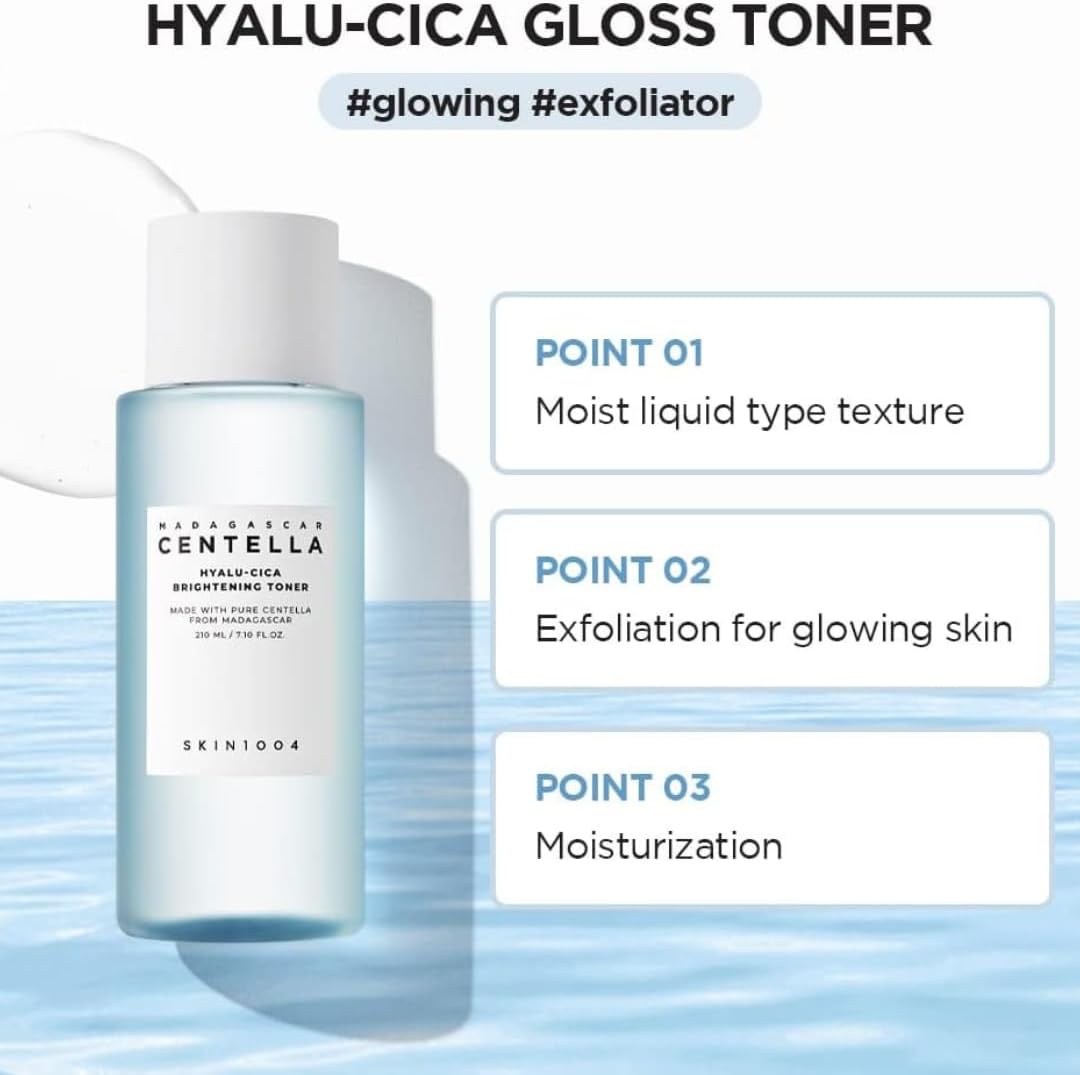 Skin1004 Hyalu-Cica Brightening Toner 30 ml – hydrating and brightening tonic with Madagascar centella