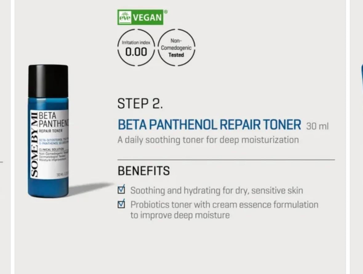 Some By Mi Beta Panthenol Repair Starter Kit – a repairing starter kit with beta-panthenol
