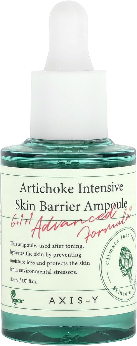 Axis-Y Artichoke Intensive Skin Barrier Ampoule 30 ml – hydrating serum to strengthen the skin barrier
