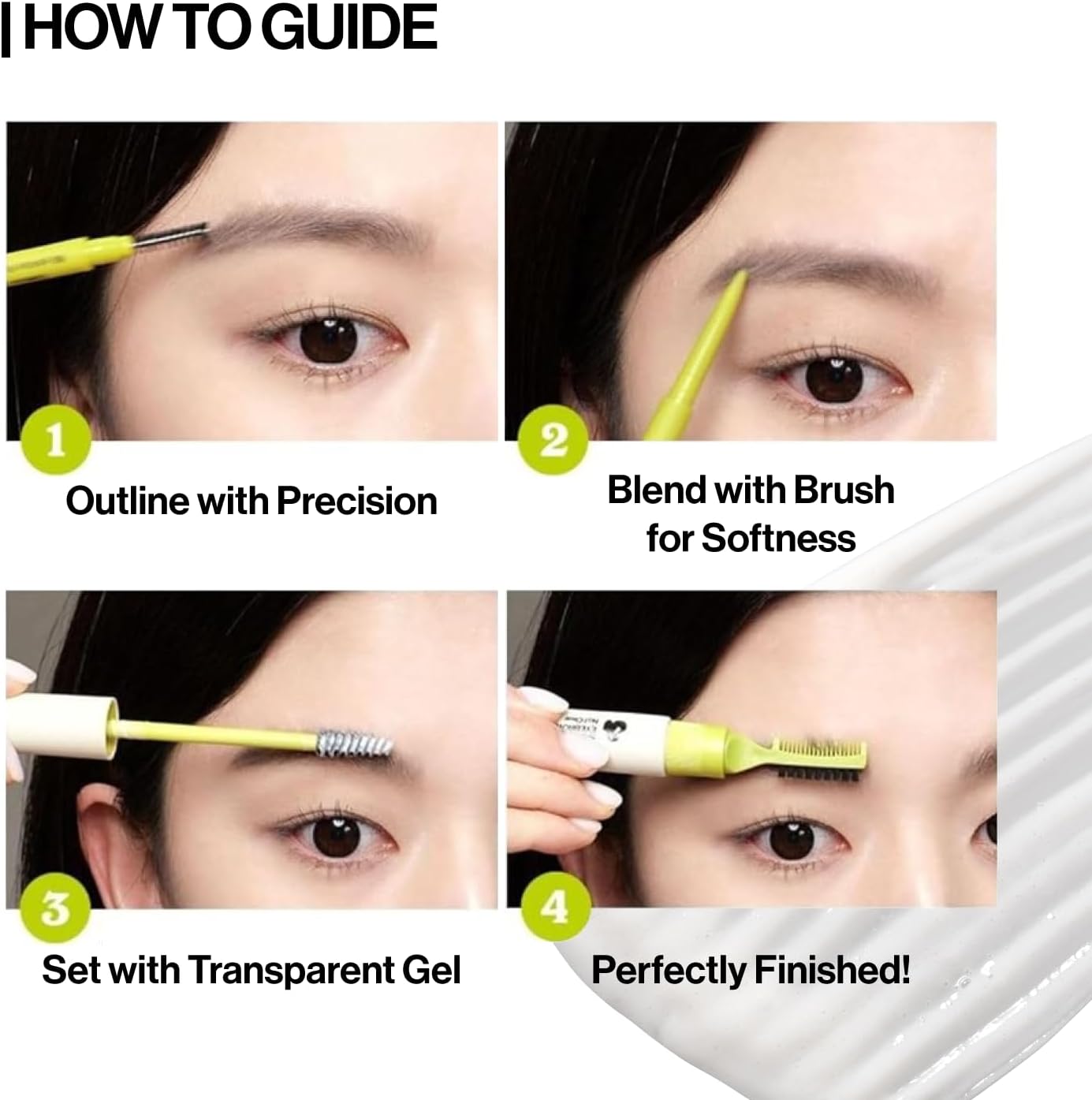 Unleashia Shaper Defining Eyebrow Fixer & Pencil – waterproof eyebrow pencil and fixing gel