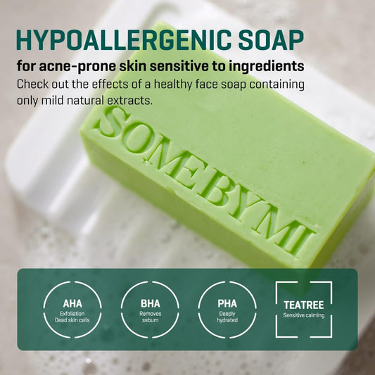 Some By Mi AHA BHA PHA 30 Days Miracle Cleansing Bar – Korean cleansing soap against pimples and clogged pores