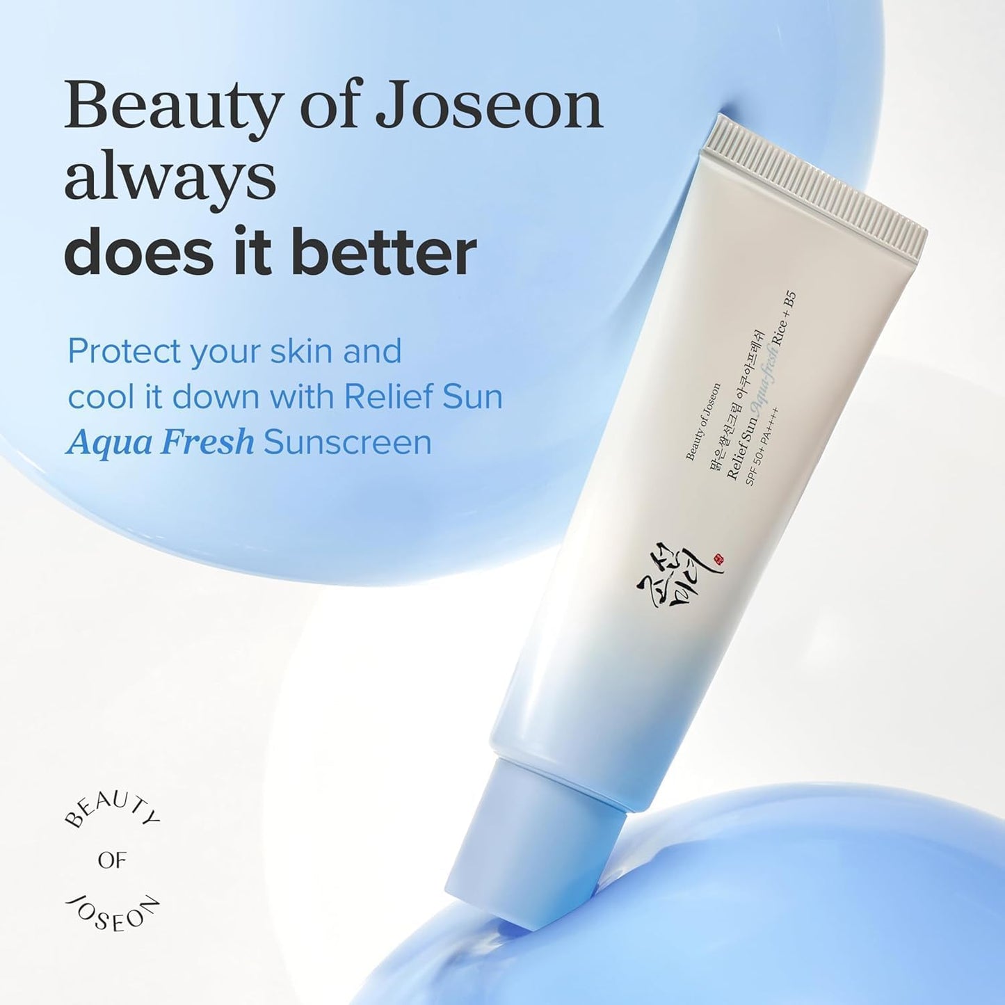 Beauty of Joseon Relief Sun: Aqua-Fresh Rice + B5 Sunscreen 50 ml – light Korean sunscreen