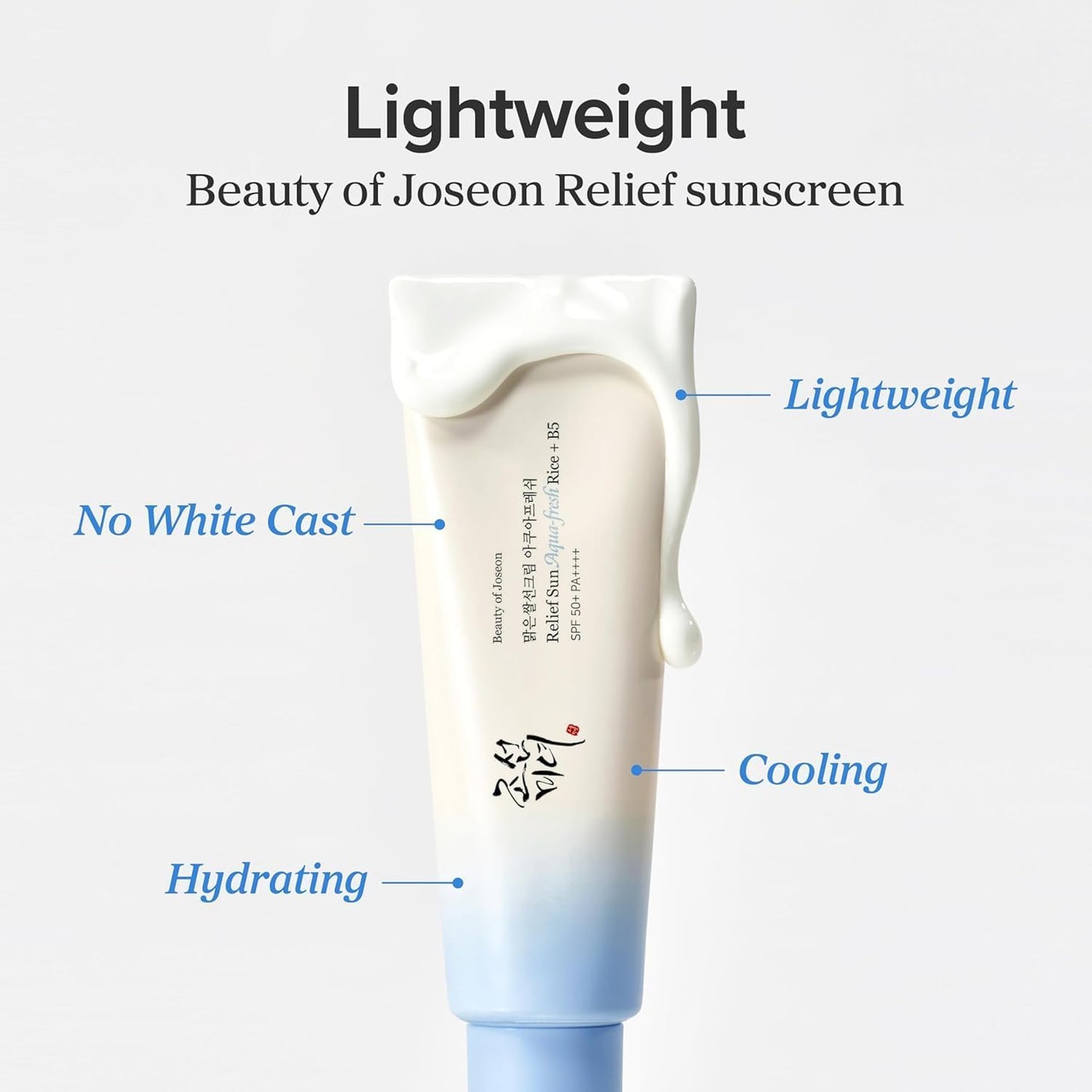 Beauty of Joseon Relief Sun: Aqua-Fresh Rice + B5 Sunscreen 50 ml – light Korean sunscreen