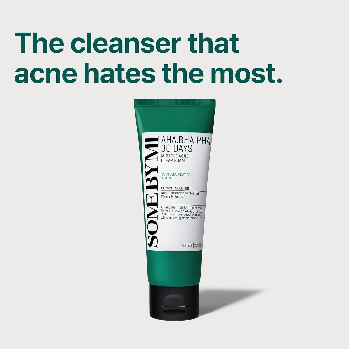 Some By Mi AHA.BHA.PHA Miracle Acne Clear Foam 100 ml - Korean anti-acne cleansing foam with AHA, BHA and PHA.