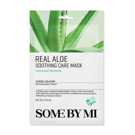 Some By Mi Clinical Solution Aloe Soothing Care Mask – 20 g – soothing sheet mask with aloe