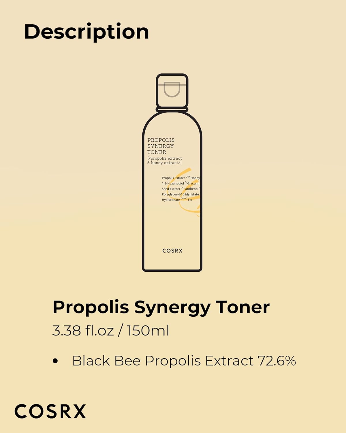 COSRX Full Fit Propolis Synergy Toner 150 ml – Korean brightening and nourishing propolis toner