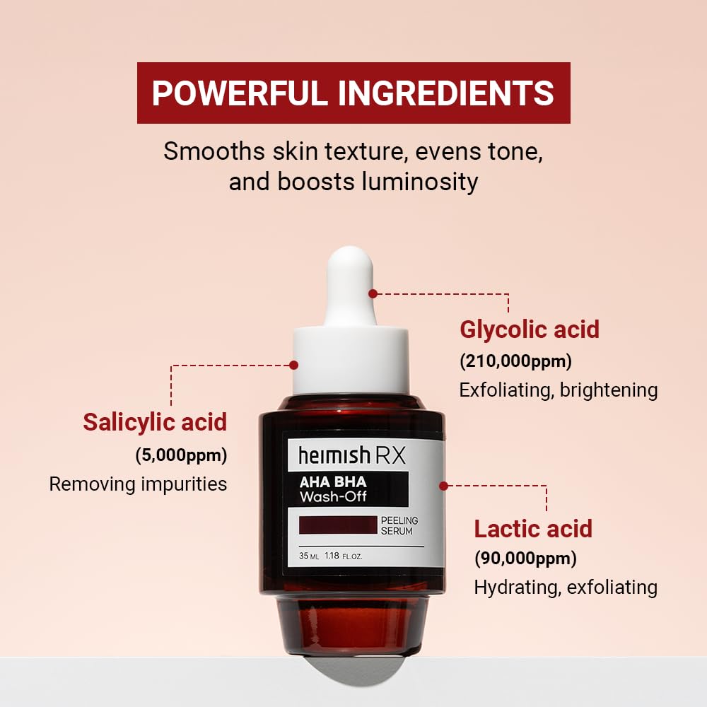 Heimish Rx AHA BHA 30% Peeling Serum – Korean washable chemical peeling serum