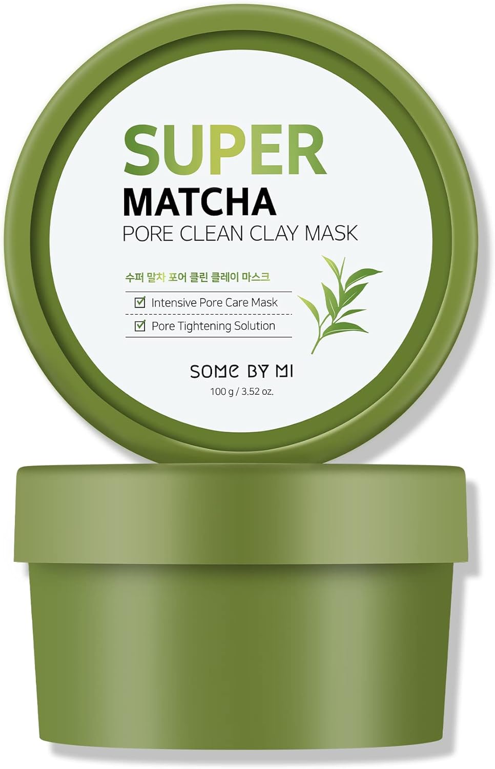 Some By Mi Super Matcha Pore Clean Clay Mask 100 g – cleansing mask with matcha for tight and clean pores