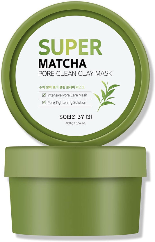 Some By Mi Super Matcha Pore Clean Clay Mask 100 g – cleansing mask with matcha for tight and clean pores