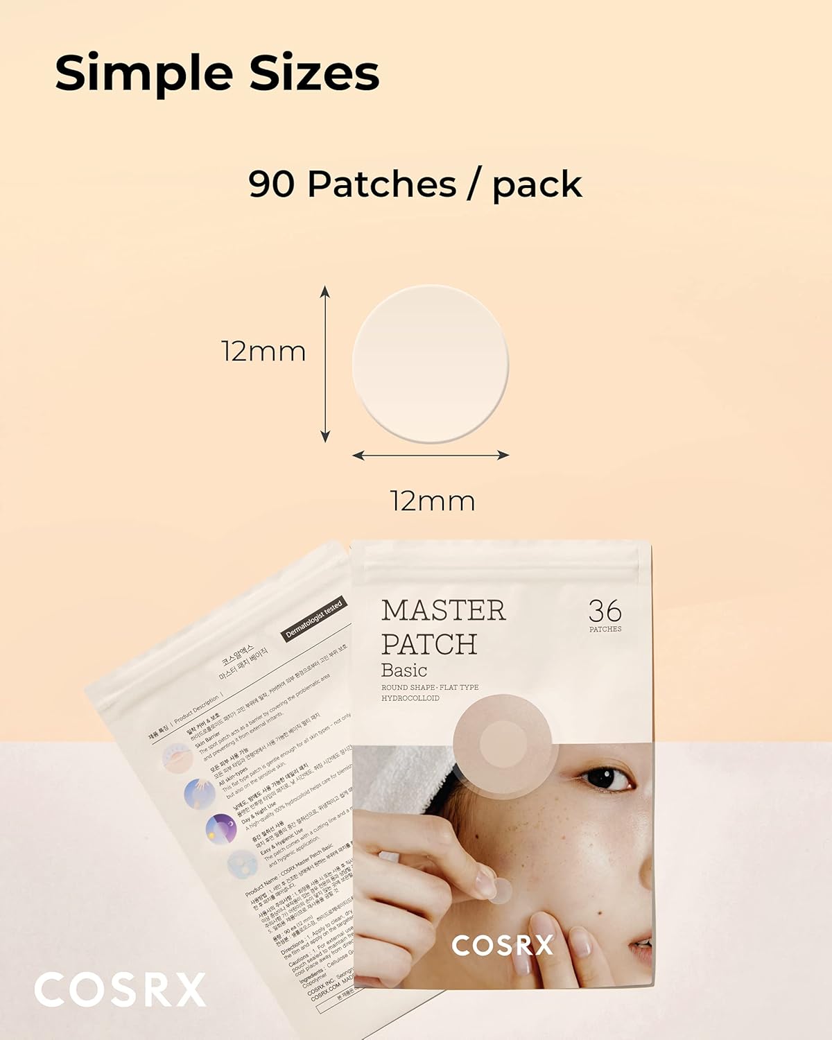 COSRX Master Patch Basic 90 pcs. – Korean hydrocolloid pimple patches