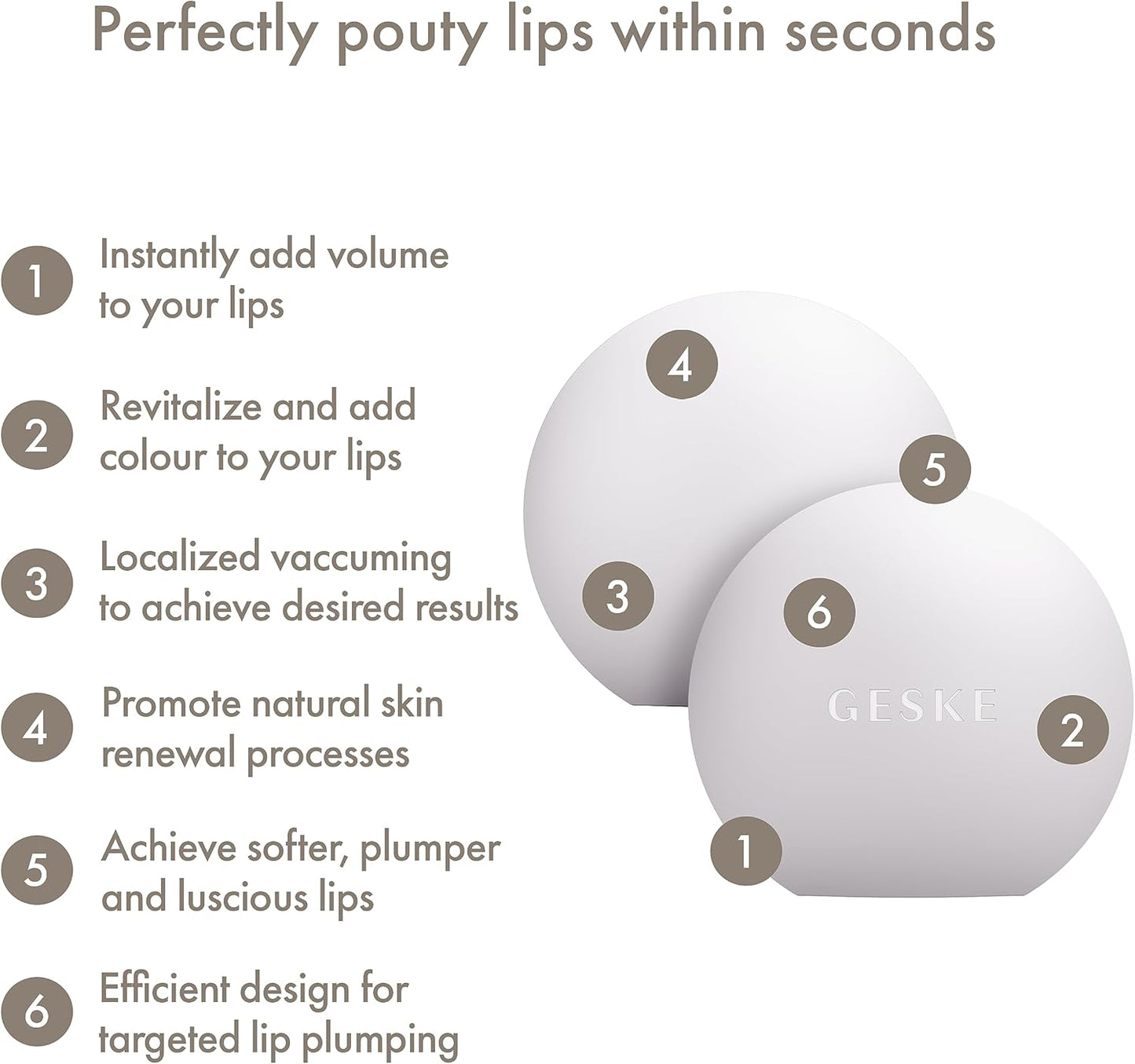 GESKE Lip Volumizer & Booster 4-in-1 Starlight – a device for fuller, smoother and shinier lips.