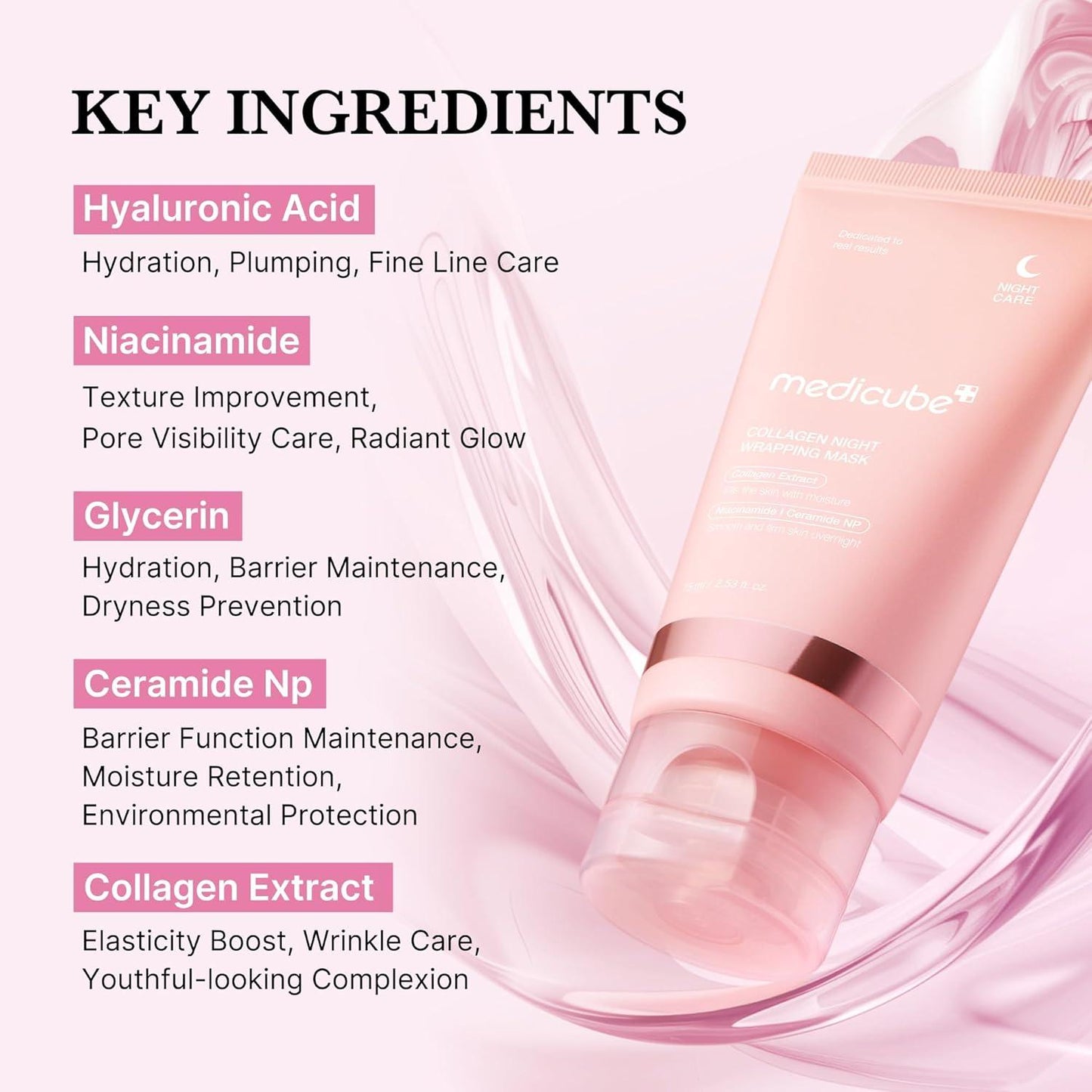 Medicube Collagen Night Wrapping Mask – Нощна маска с колаген 75 мл