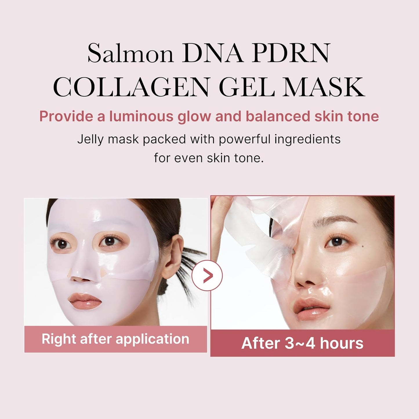 Medicube Salmon DNA PDRN Pink Collagen Jelly Gel Mask 4 pcs. – Korean overnight jelly face mask