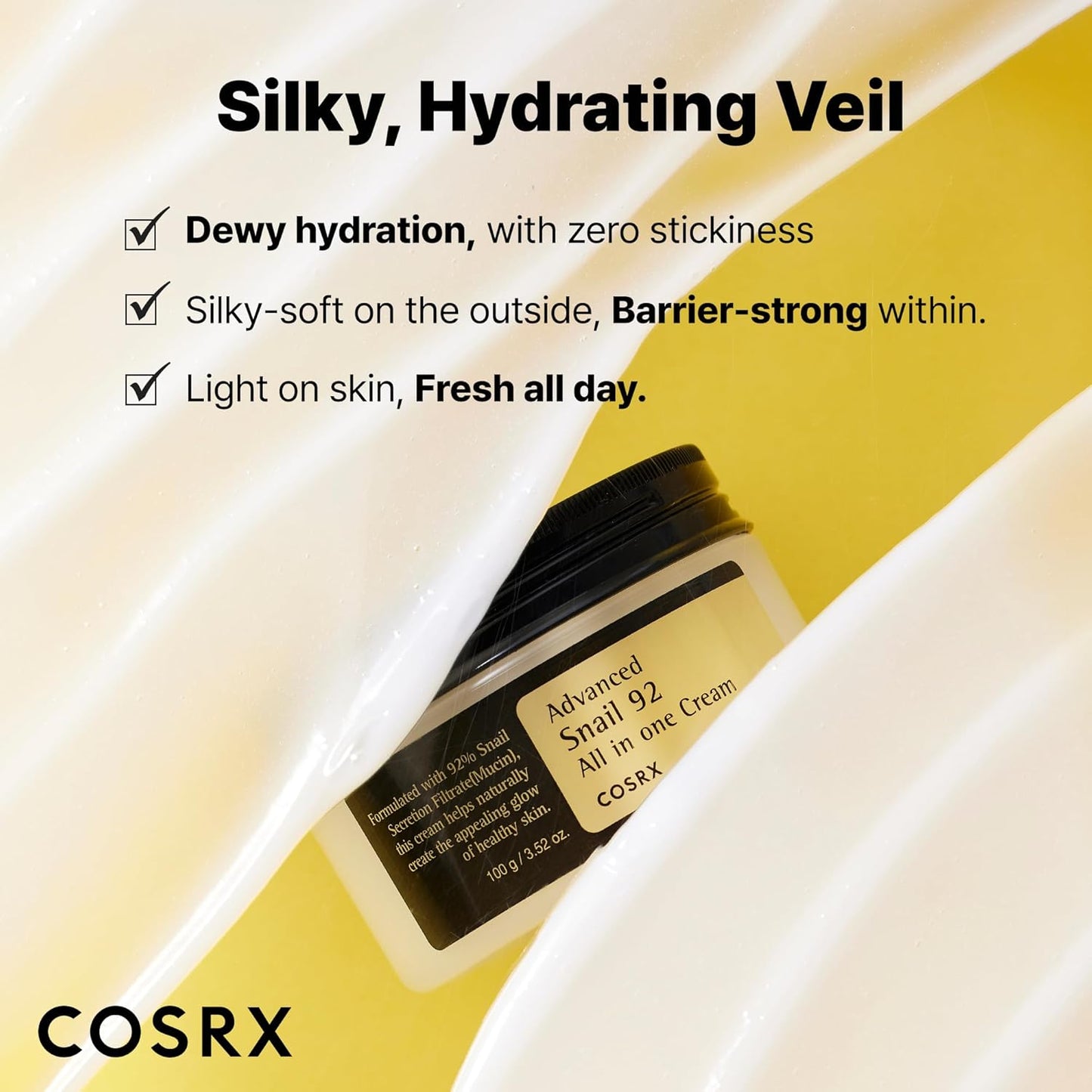 COSRX Advanced Snail 92 All In One Cream 100 ml – regenerating face cream with 92% snail mucin