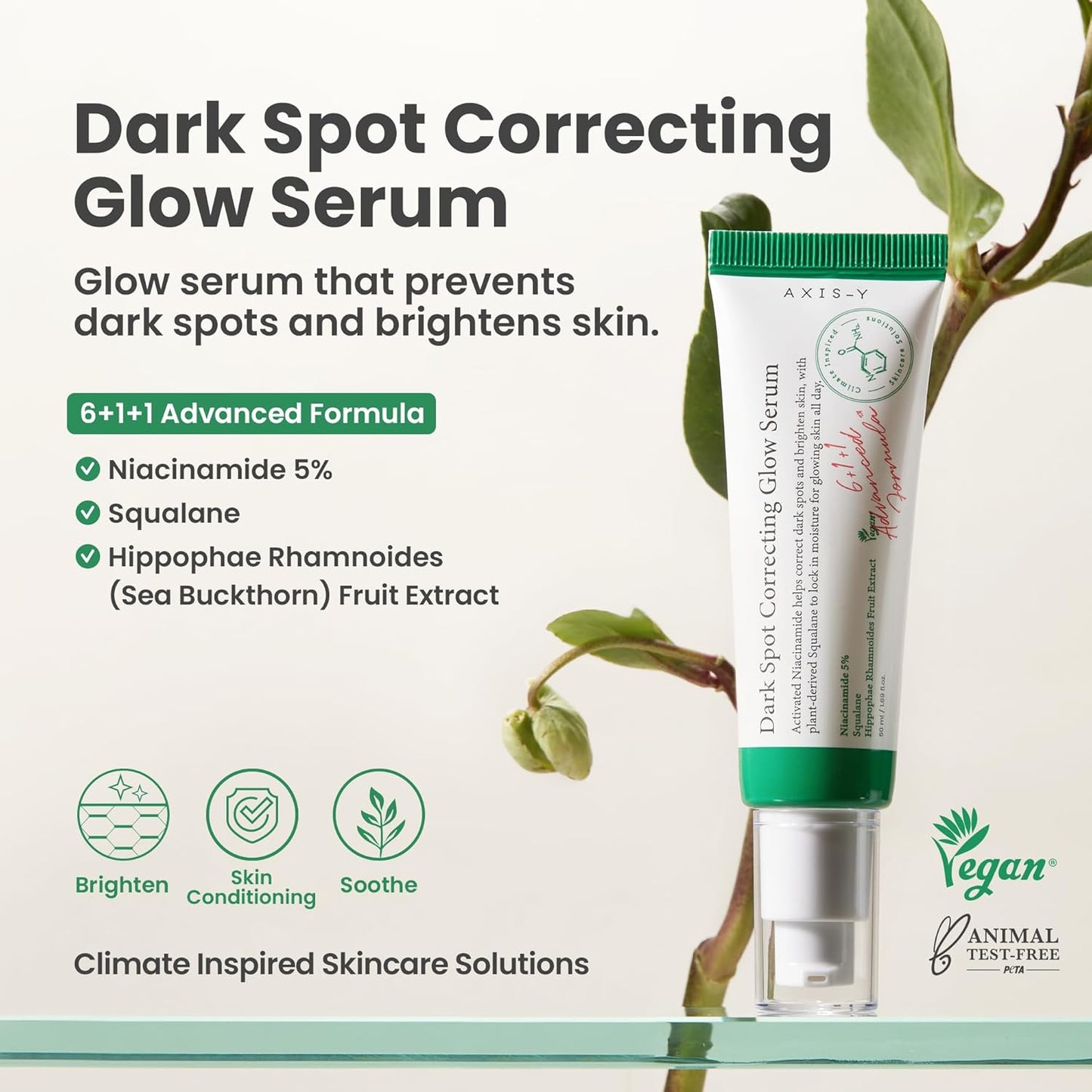 Axis-Y Dark Spot Correcting Glow Serum 50 ml – brightening serum against dark spots