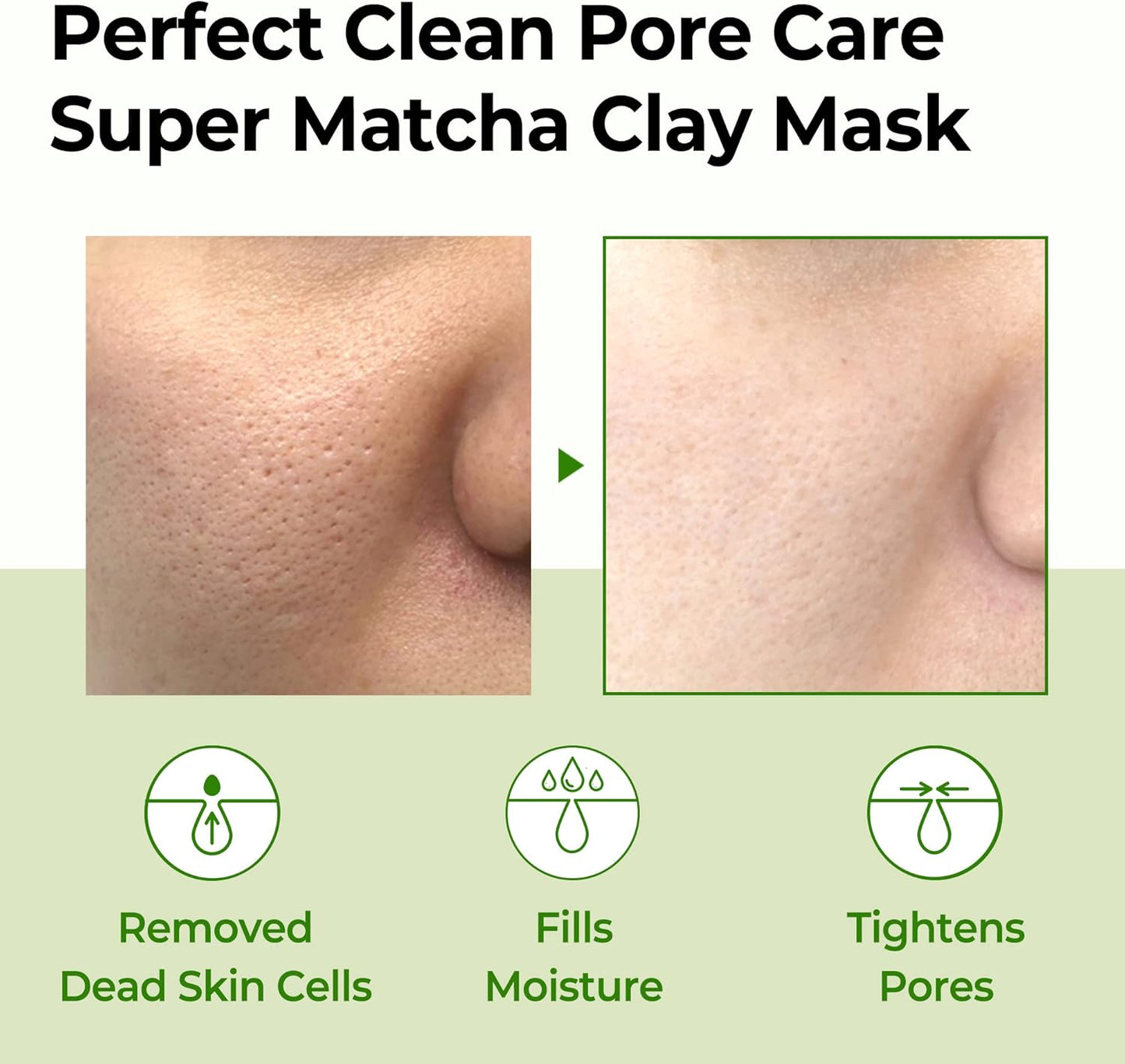 Some By Mi Super Matcha Pore Clean Clay Mask 100 g – cleansing mask with matcha for tight and clean pores