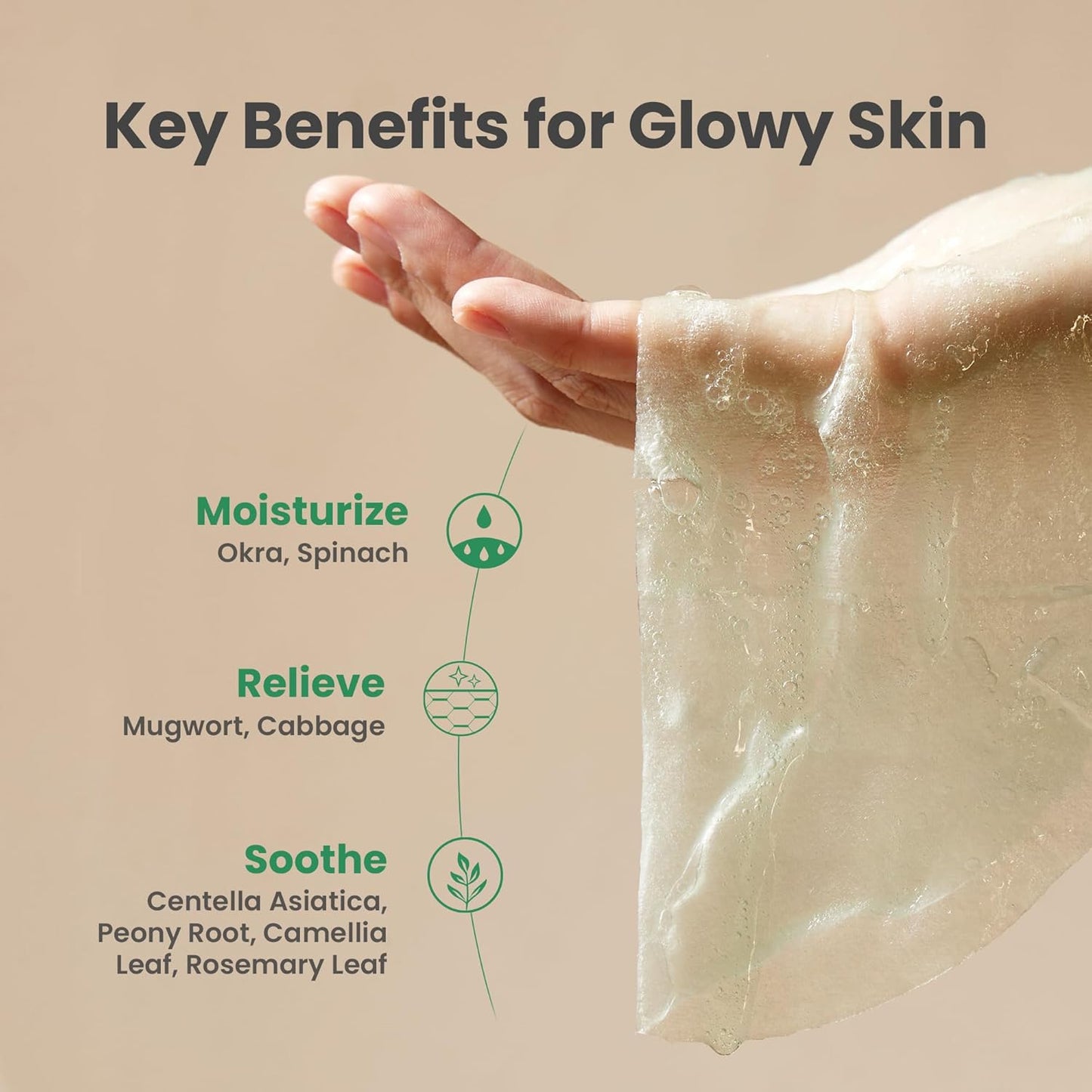 AXIS-Y 61% Mugwort Green Vital Energy Complex Sheet Mask – soothing and hydrating sheet mask