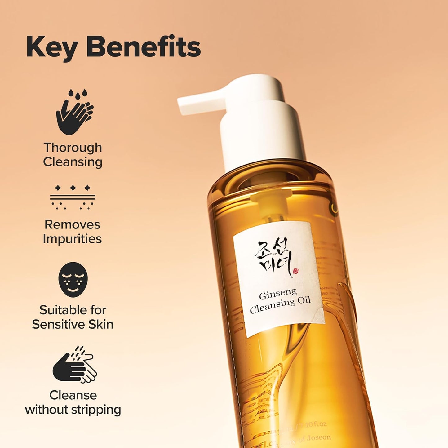 Beauty Of Joseon Ginseng Cleansing Oil 210 ml – Korean cleansing oil with ginseng
