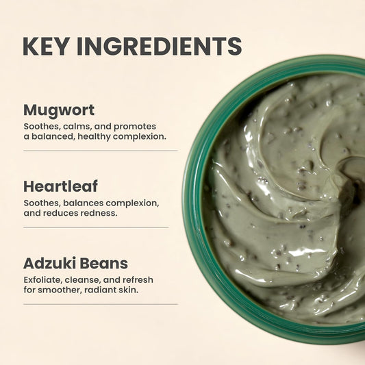 Axis-Y Mugwort Pore Clarifying Wash Off Pack 100 ml – Korean detox mask with mugwort for clean and tight pores