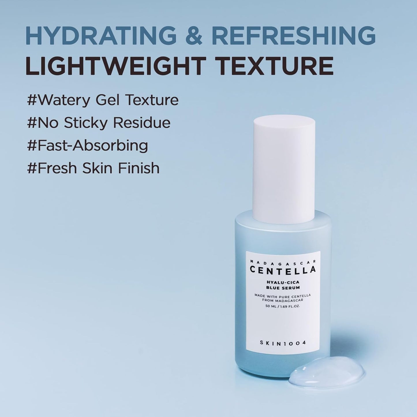 Skin1004 Hydrating & Soothing Madagascar Centella Hyalu-Cica Blue Serum – hydrating and soothing serum