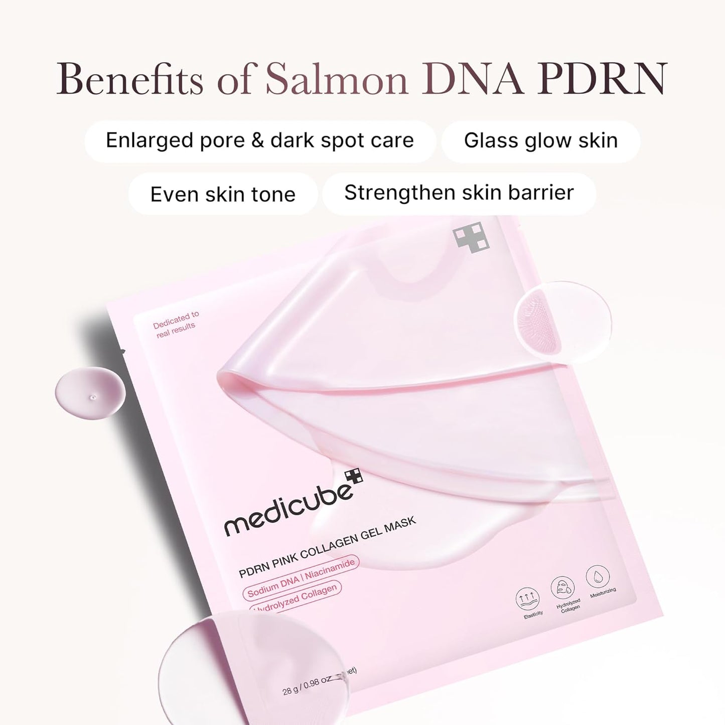Medicube Salmon DNA PDRN Pink Collagen Jelly Gel Mask 4 pcs. – Korean overnight jelly face mask