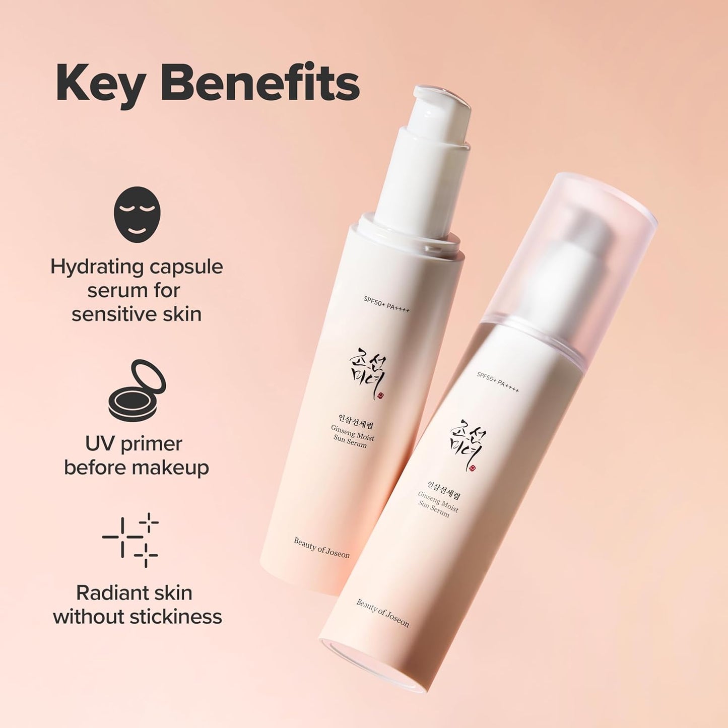 Beauty of Joseon Ginseng Sun Serum SPF 50 PA++++ 50 ml – Korean sun protection serum with ginseng and niacinamide