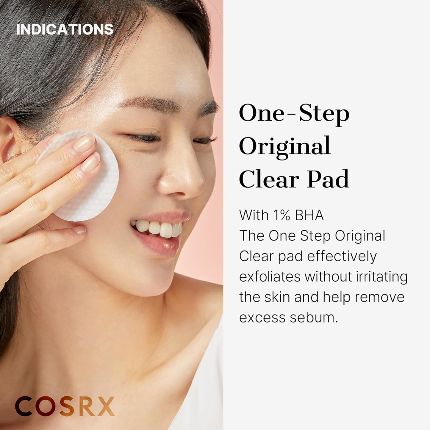 COSRX Original Clear Pad 70 pcs. – exfoliating and cleansing pads for problem skin (AHA/BHA)