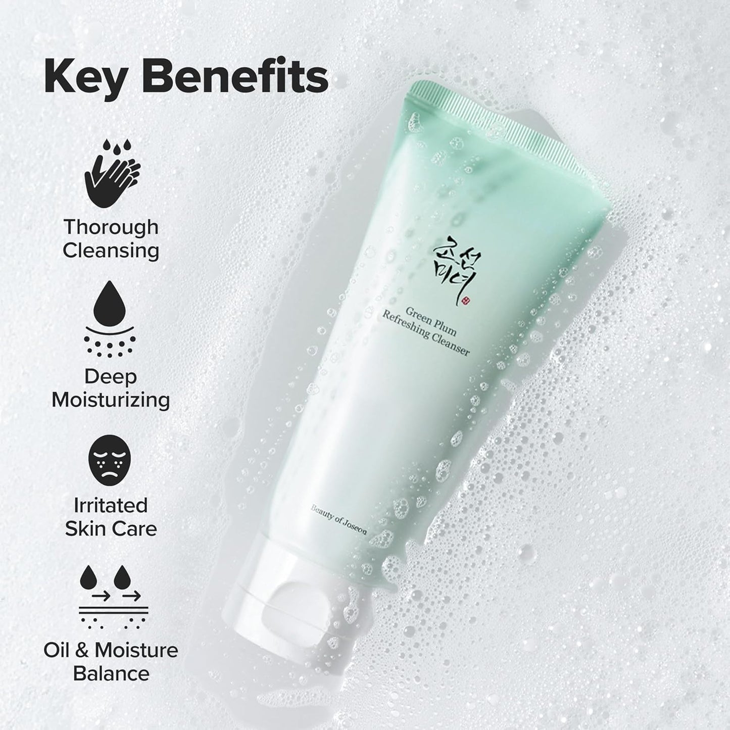 Beauty of Joseon Green Plum Refreshing Cleanser 100 ml – Korean gentle cleansing gel with green plum and AHA