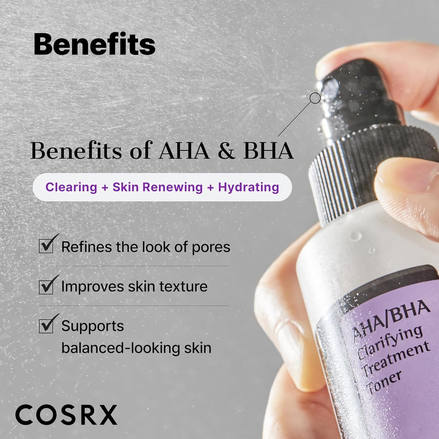 COSRX AHA/BHA Clarifying Treatment Toner 150 ml – Korean exfoliating toner for clearer and smoother skin