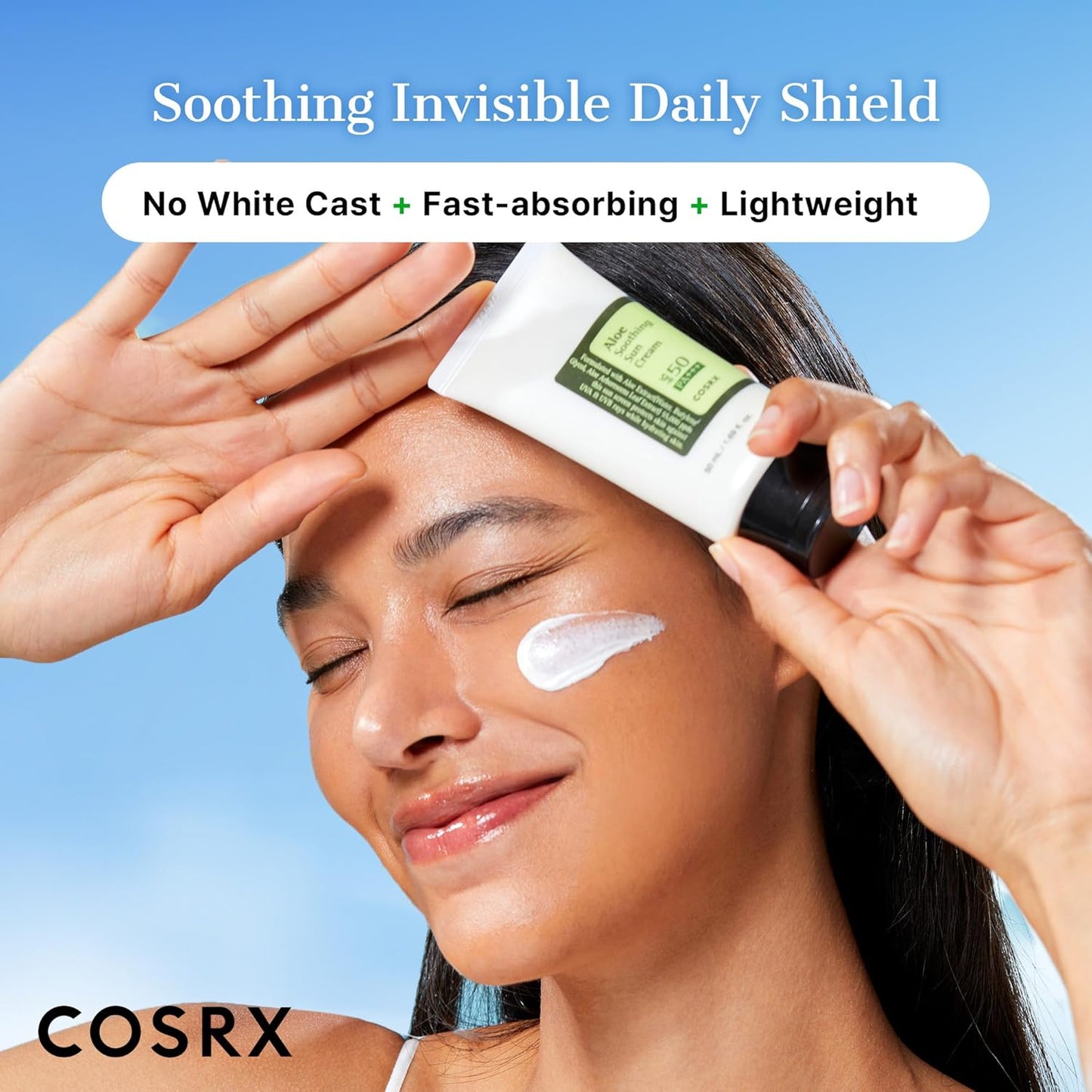 COSRX Aloe Soothing Sun Cream SPF50+ PA+++ 50 ml – Korean sunscreen with aloe for sensitive skin