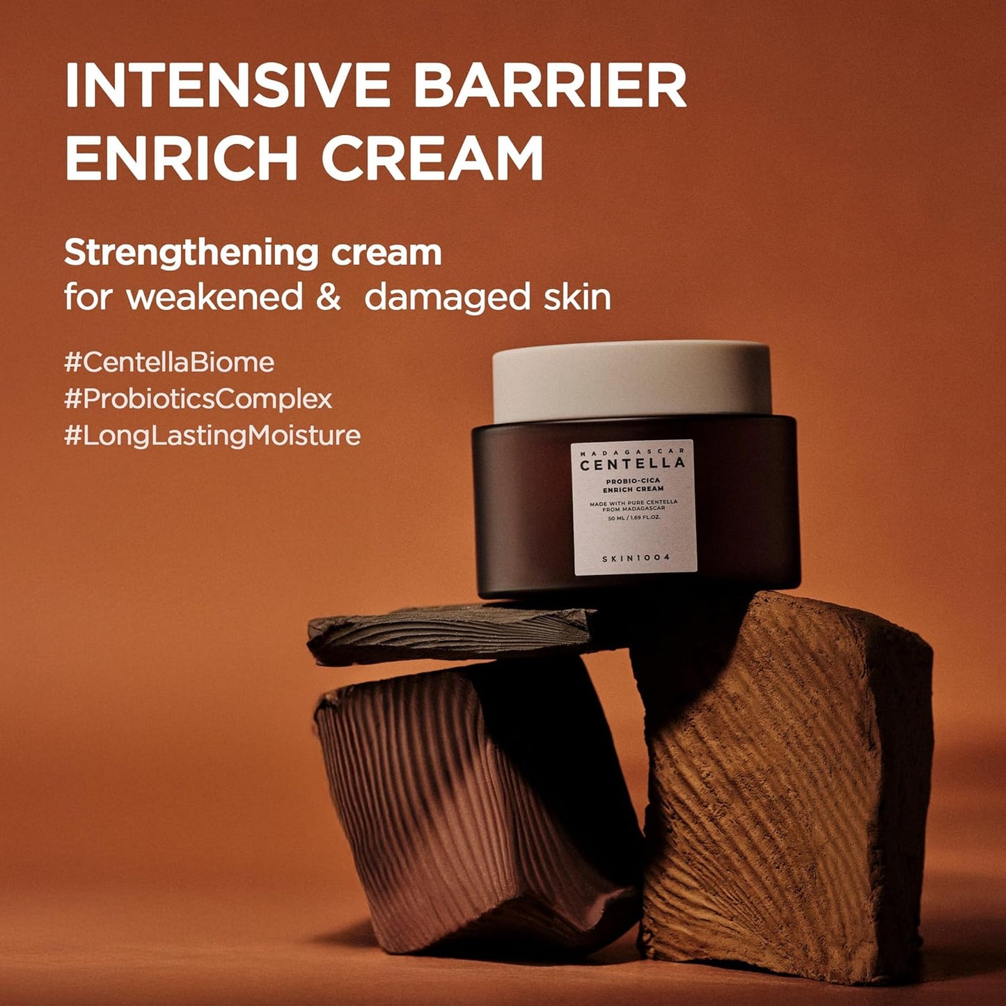 Skin1004 Madagascar Centella Probio-Cica Enrich Cream 15 ml - Korean nourishing cream with probio-CICA