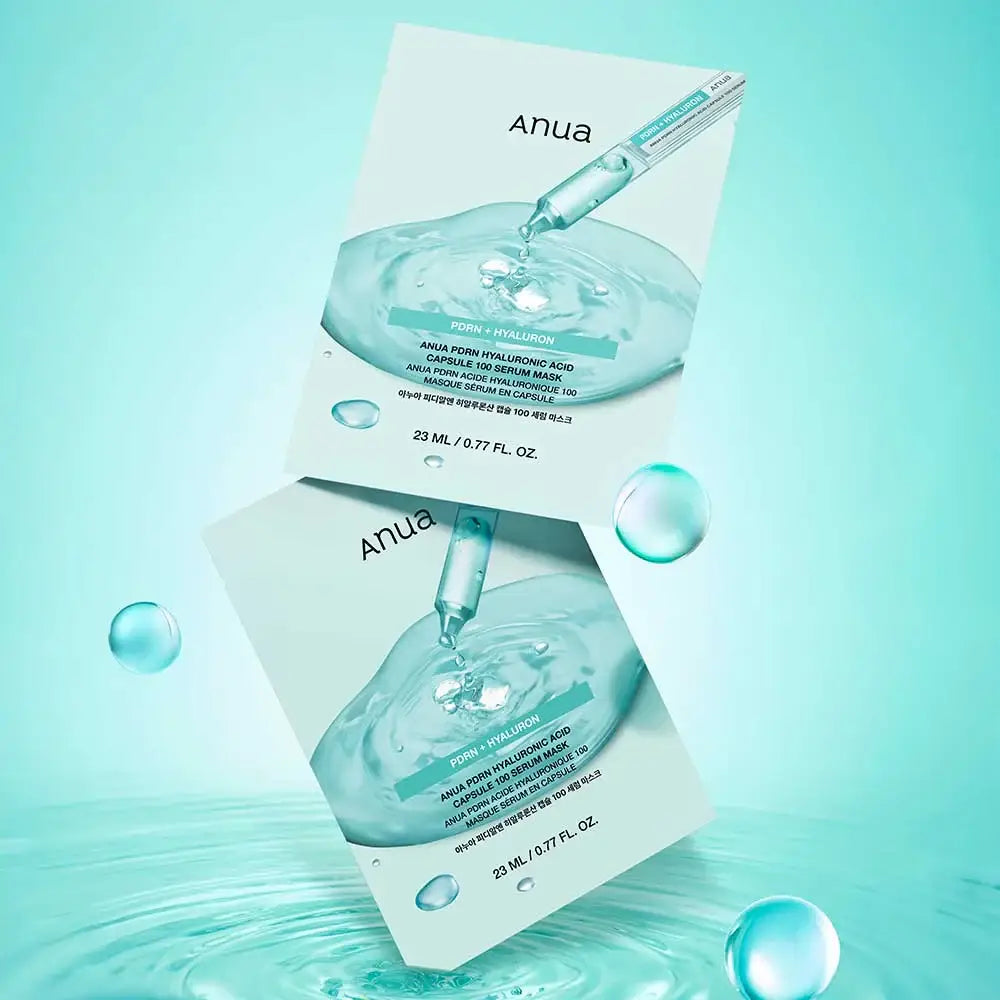Anua PDRN Hyaluron 100 Serum Mask – Korean hydrating and rejuvenating serum mask