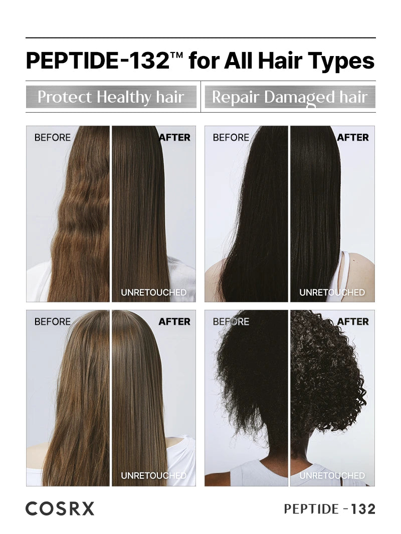 COSRX Peptide-132 Ultra Perfect Hair Bonding Treatment 120 ml – Korean hair restoration therapy with peptides
